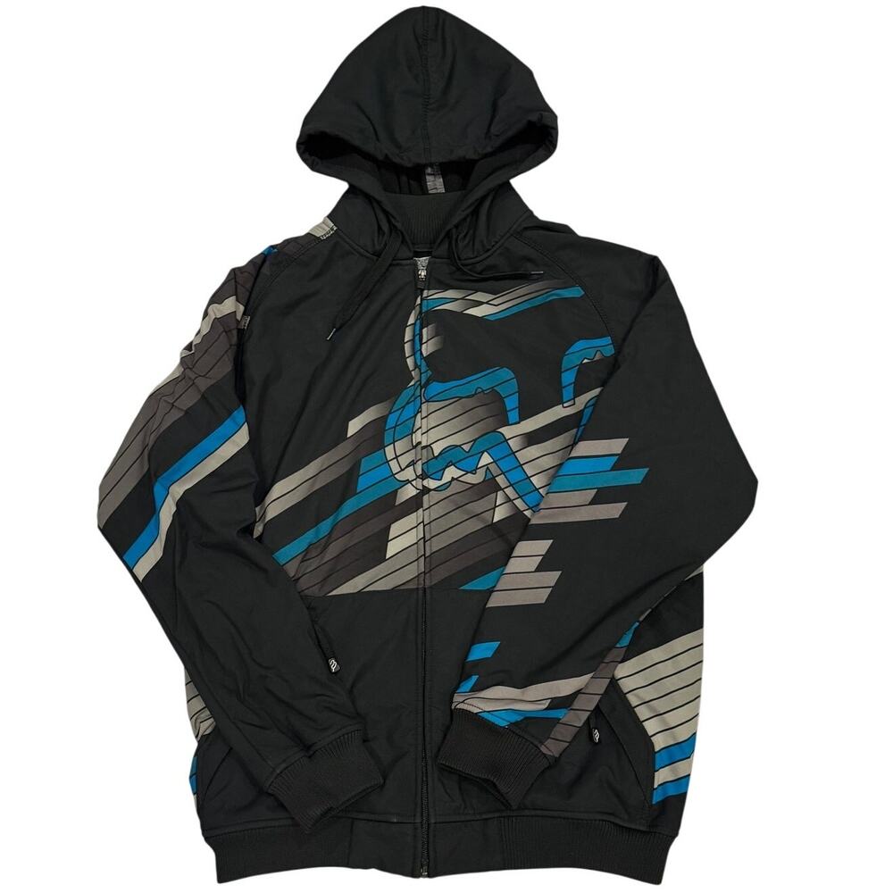 Fox Racing FX-180 Full Zip Hooded Jacket Softshell Y2K Men's Large
